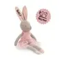 Preview: Baby Kuscheltier Hase Nola in rosa von Jollein personalisiert bestickt mit Name