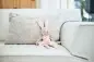 Preview: Baby Kuscheltier Hase Nola in rosa von Jollein personalisiert bestickt mit Name
