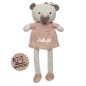 Preview: Jollein ✔️ Baby Kuscheltier Teddybär in rosa - personalisierbar