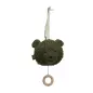 Mobile Preview: Personalisierte Baby Spieluhr Teddybär Grün - Musik Einschlafhilfe für Babys | Jollein 043-001-67006