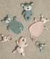 Mobile Preview: Jollein River knit Strick Babyspielzeug Greifring Rehlein Schmusetuch pale pink rosa 041-001-65322
