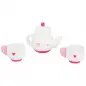 Mobile Preview: small foot Holz Küchenzubehör Kinder Tee-Set rosa weiß 10887