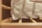 Preview: Jollein Kinderdecke Babydecke Wiege 75x100cm Cremeweiß Baumwolle Personalisiert mit Name und Datum vom Baby
