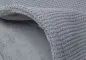 Preview: Jollein Kinderdecke Babydecke Wiege 75x100cm grau Baumwolle Personalisiert mit Name und Datum vom Baby
