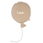 Mobile Preview: Kinderzimmer Wanddeko 'Luftballon' biscuit beige 25cm | Jollein | Personalisierbar