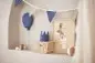 Preview: Kinder Geburtstagskrone Musselin blau | Jollein | Personalisierbar mit Name