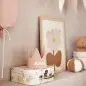 Preview: Kinder Geburtstagskrone Musselin rosa | Jollein | Personalisierbar mit Name