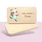 Preview: Personalisierte Frühstücksbrettchen für Kinder – Ballerina Panda Einzigartige Geschenkideen mit Liebe zum Detail!