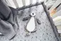 Mobile Preview: Jollein Baby Schnullertuch Schmusetuch Pinguin in grau