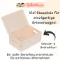 Preview: Personalisierte XXL Erinnerungsbox zur Geburt | Löwe bedruckt | 40x30x22 cm