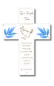 Preview: Personalisiertes Wandkreuz zur Taufe | Geschenk zur Taufe für Kinder | Kreuz mit Taube