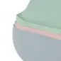 Preview: Bieco Silikon-Lätzchen mit Bärmotiv und Auffangschale für Babys und Kinder in rosa