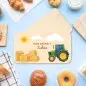 Preview: Personalisierte Frühstücksbrettchen für Kinder – Traktor Einzigartige Geschenkideen mit Liebe zum Detail!