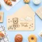 Preview: Personalisierte Frühstücksbrettchen für Kinder – Teddy Einzigartige Geschenkideen mit Liebe zum Detail!