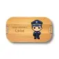 Preview: Personalisierte Brotdose für Kinder | Mit Name und Polizist