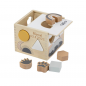 Preview: Label Label - Formen-Steckspiel Box - Kinder Sortierbox aus Holz Blau - Personalisierbar mit Lasergravur Name Geburtstag LLWT-25057
