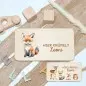 Preview: Personalisierte Frühstücksbrettchen für Kinder – Aquarell Fuchs Einzigartige Geschenkideen mit Liebe zum Detail!