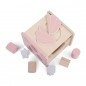 Mobile Preview: Holzspielzeug Formen Steckspiel Sortierbox rosa | Jollein | Personalisiert 104-001-66025