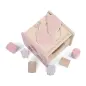 Preview: Holzspielzeug Formen Steckspiel Sortierbox rosa | Jollein | Personalisiert 104-001-66025 Lasergravur mit Name und Geburtsdaten