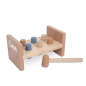 Mobile Preview: Holzspielzeug Hammerbank Klopfbank blau braun | Jollein | Personalisiert 118-001-66022