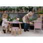 Mobile Preview: JaBaDaBaDo W7206 - Kinderküche Spielküche Holz mit Topf und Pfanne in rosa ✔️ Name personalisiert