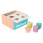 Mobile Preview: JaBaDaBaDo W7149 Kinder Holz Sortierbox Form-Steckbox Bunt personalisiert Name