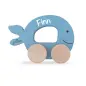 Preview: Jollein 112-001-66024 Holzauto Meerestier Fisch blau - Personalisiertes Holz-Spielzeug mit Name