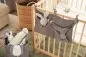 Preview: Jollein Schmusetuch Babyspielzeug Schnullertuch Hase strom grey grau personalisierbar mit Name bestickt 031-594-66051