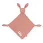 Mobile Preview: 031-594-66049 Jollein Schmusetuch Babyspielzeug Schnullertuch Hase rosa personalisierbar mit Name