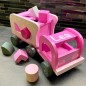 Mobile Preview: Kids Concept 412231 - Kinder Steckspiel Laster Holz Rosa | von BellasTraum personalisiert online kaufen