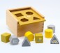 Preview: Label Label - Formen-Steckspiel Box - Kinder Sortierbox aus Holz Gelb - Personalisiert mit Namen LLWT-25064