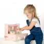 Preview: Label-Label faltbare Kinder-Spielküche rosa personalisiert LLWT-24784