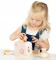 Mobile Preview: Label-Label Holz Küchenzubehör Toaster rosa personalisiert LLWT-24593