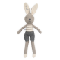 Mobile Preview: Baby Kuscheltier Hase Joey in grau von Jollein personalisiert mit Name