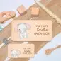 Preview: Personalisiertes Frühstücksbrettchen bedruckt für Kinder mit Namen - Babygeschenk für Kinder bedruckt und Elefant als Taufgeschenk zur Taufe