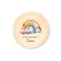 Mobile Preview: Personalisierte Frühstücksbrett für Kinder und Babys – Regenbogen Wolke Aquarell Einzigartige Geschenkideen mit Liebe zum Detail!