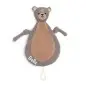 Mobile Preview: Personalisiertes Schnullertuch und Schmustuch für Kinder und Babys in form eines Bären