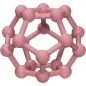 Preview: Zahnungshilfe Beissring Geometrische Form Dodekaeder Silikon Rosa | Label-Label