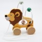 Mobile Preview: small foot Nachziehspielzeug Löwe mit Motorikschleife personalisiert Baby