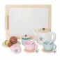 Preview: JaBaDaBaDo T257 ✔️ Kinder Holz Tee-Set pastell | Holzspielzeug Spielküchen-Zubehör für Kinder