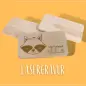 Mobile Preview: Personalisiertes Schneidebrett Frühstücksbrettchen mit Tiermotiv und Lasergravur - Geschenk für Kinder mit Lasergravur