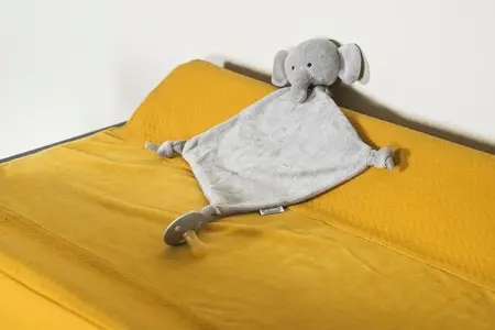 Baby Schmusetuch Schnullertuch Elefant grau - personalisierbar ✔️ Jollein