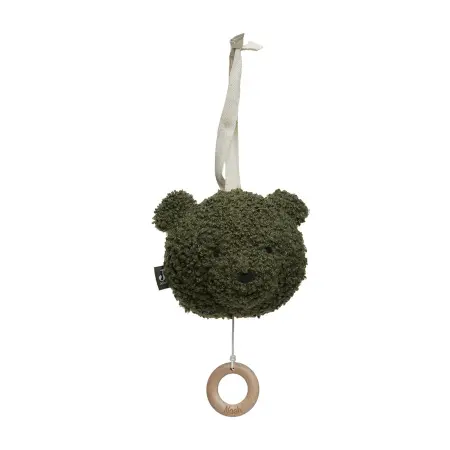 Personalisierte Baby Spieluhr Teddybär Grün - Musik Einschlafhilfe für Babys | Jollein 043-001-67006