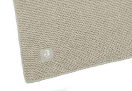 Babydecke Strickdecke Basic Knit Olive Green (75x100 cm) | Jollein | Personalisiert mit Name und Datum