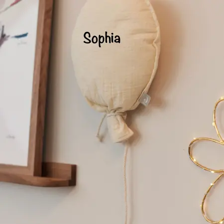 Kinderzimmer Wanddeko 'Luftballon' creme 25cm | Jollein | Personalisierbar