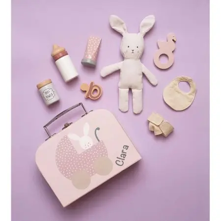 JaBaDaBaDo Spielzeug Baby Koffer Hase mit Zubehör ✔️ personalisiert mit Namen ✔️