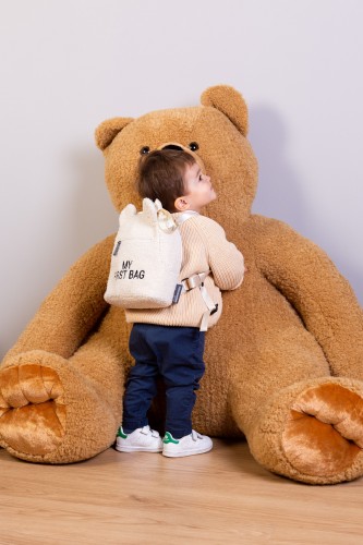 Childhome My First Bag Kinderrucksack Teddy weiss CWKIDBTW