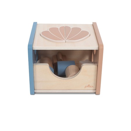 Holzspielzeug Formen Steckspiel Sortierbox blua | Jollein | Personalisiert 104-001-66026