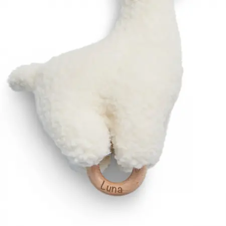 Personalisierte Baby Spieluhr Lama weiß - Musik Einschlafhilfe für Babys | Jollein 043-001-65226
