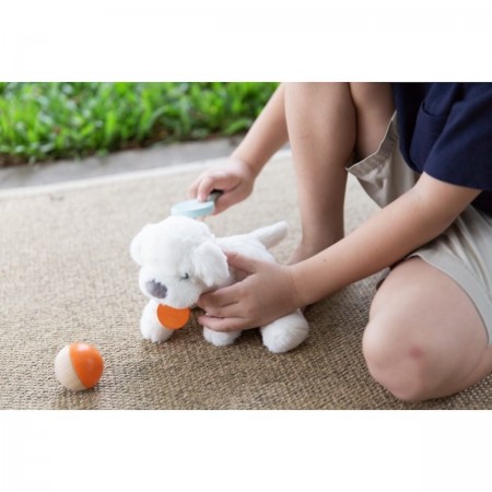 PlanToys Tierpflege-Set Holzspielzeug Kinder personalisiert 4003491